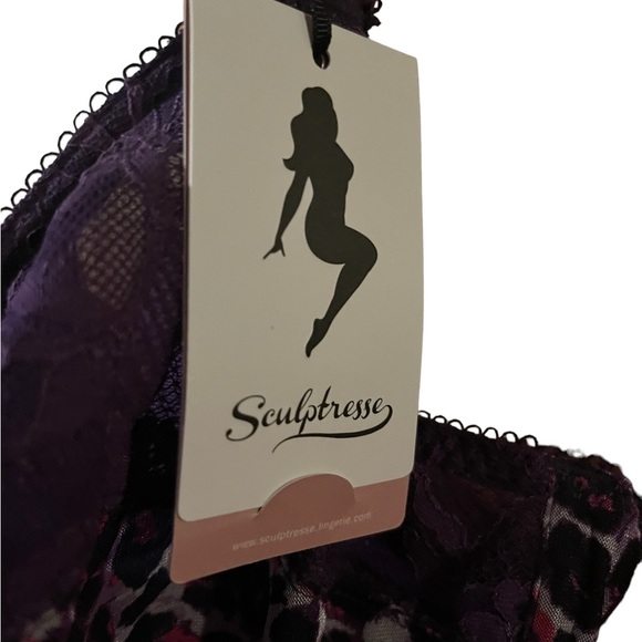 Sculptresse Purple bra NWT Size 38GG - Picture 7 of 7